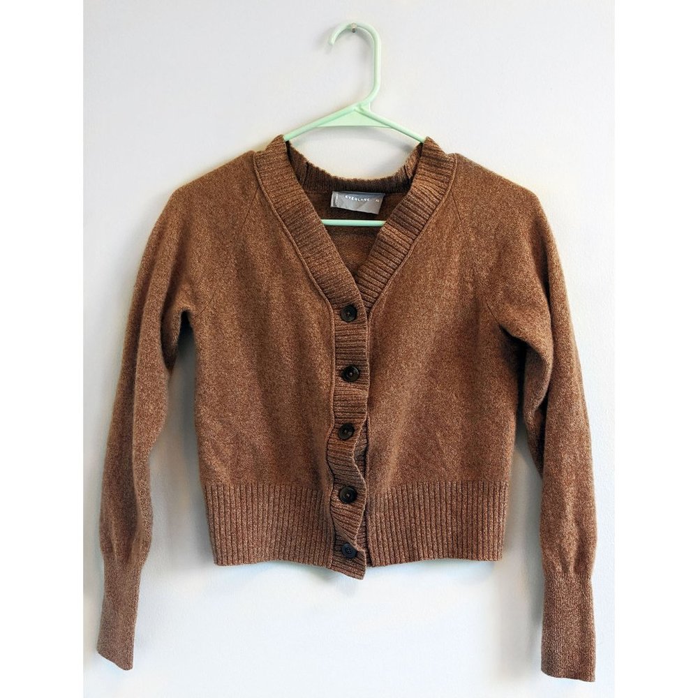 Everlane The ReCashmere Cardigan Spiced Chai